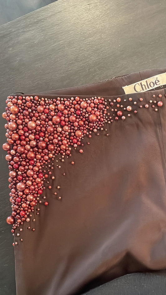 Chloe Fall 2001 Stella McCartney beaded pants