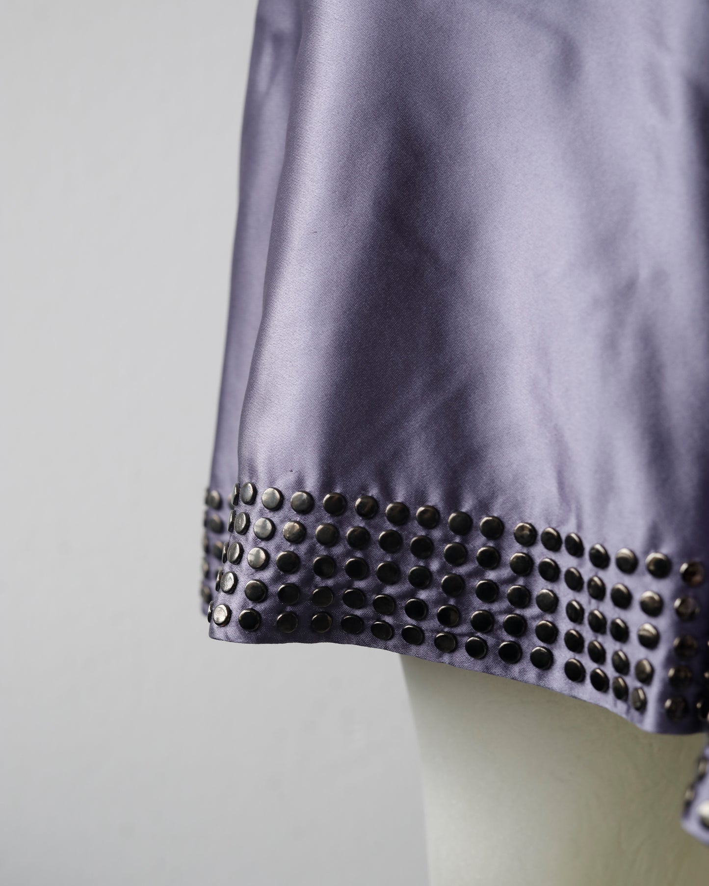 Roberto Cavalli silk skirt with rivets