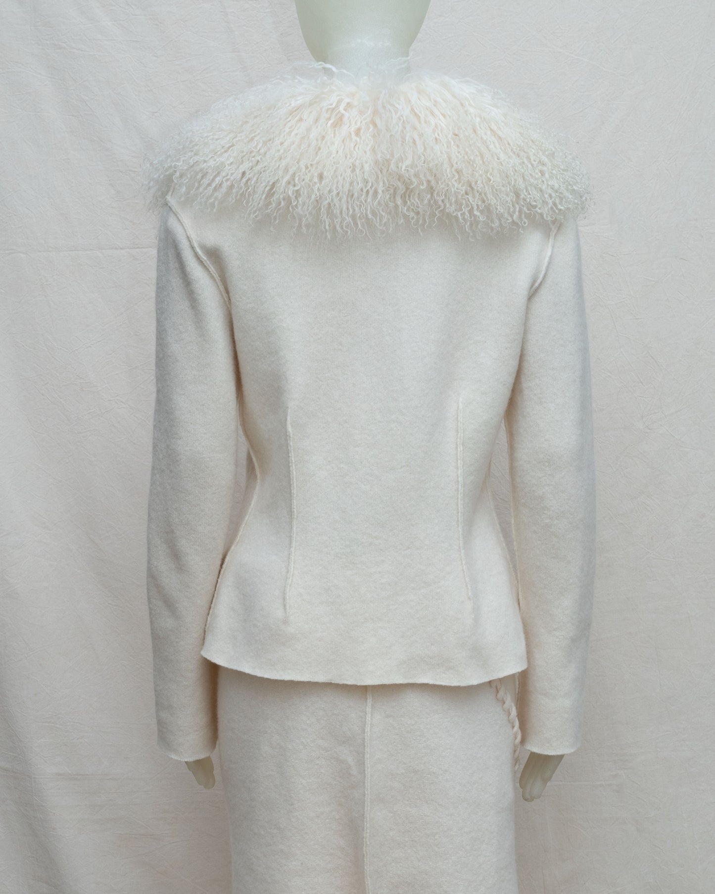 Vintage Cavalli Set Wool and fur