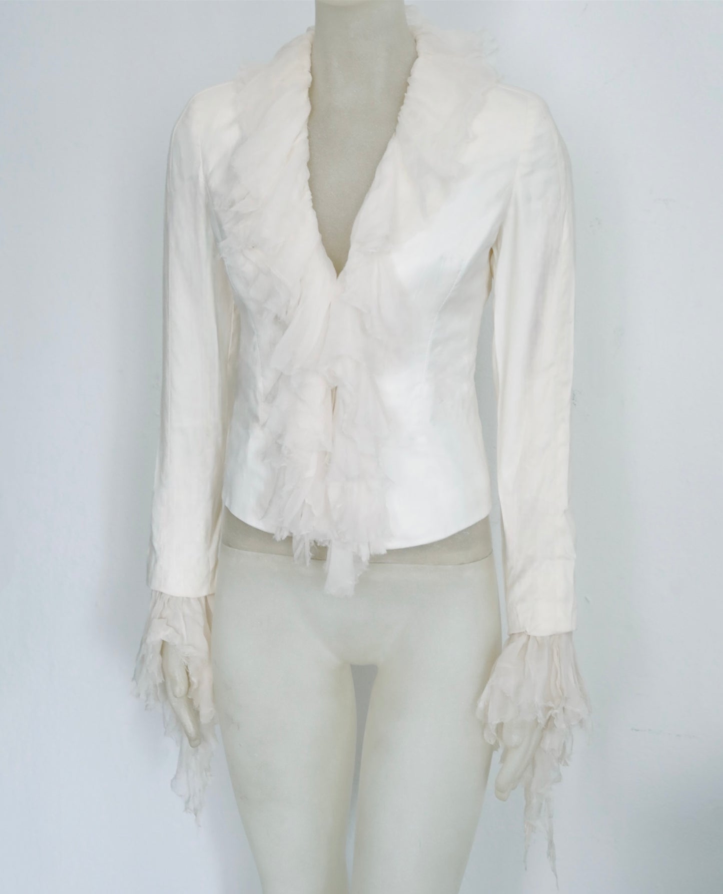 Vintage Gianni Versace Couture Ruffle Jacket