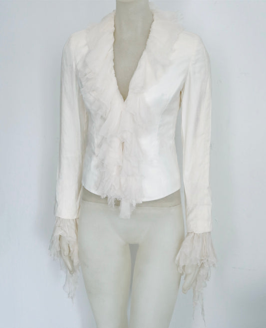 Vintage Gianni Versace Couture Ruffle Jacket