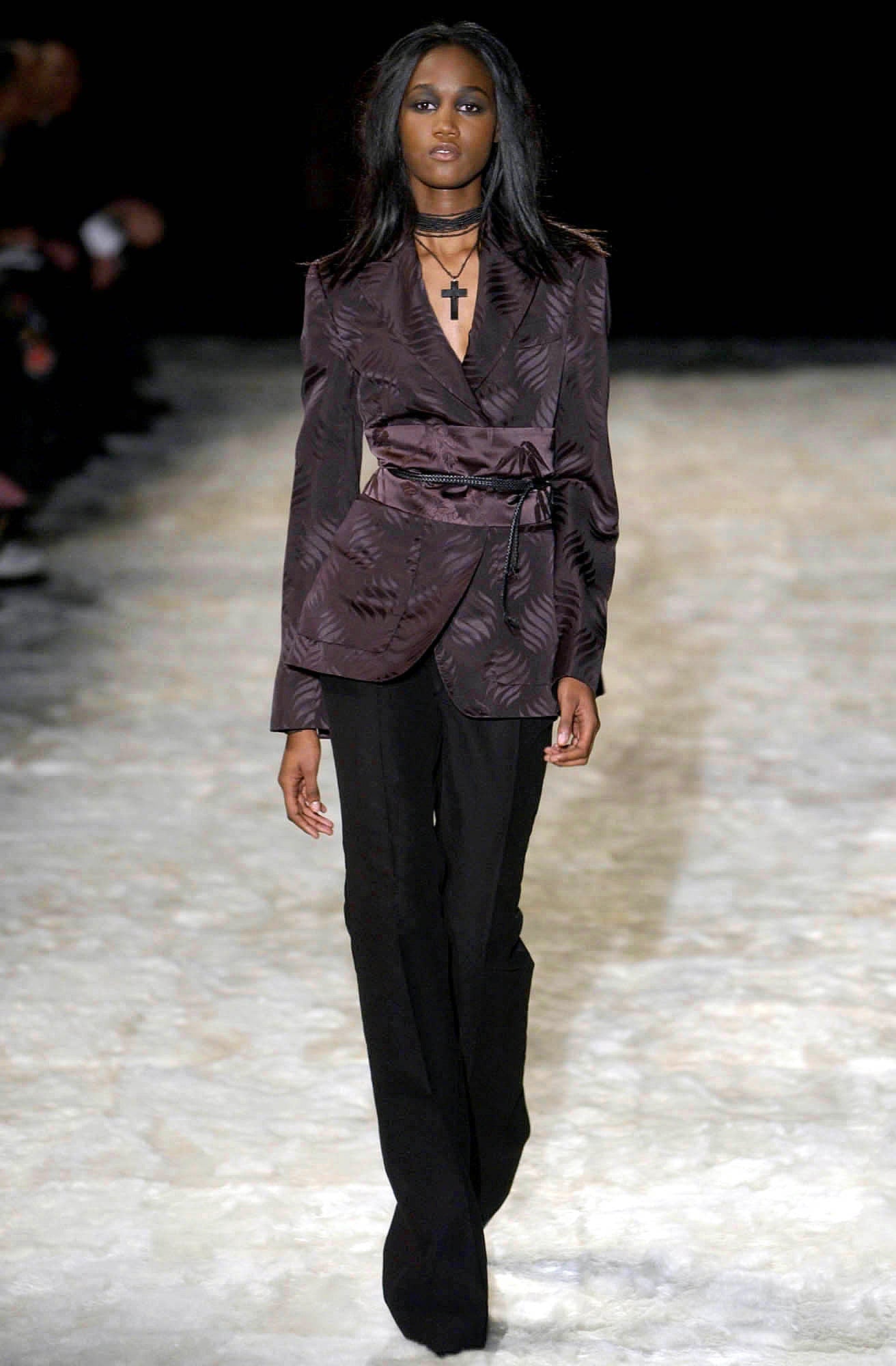 Gucci by Tom Ford FW 2002 with Obi Belt Blouse