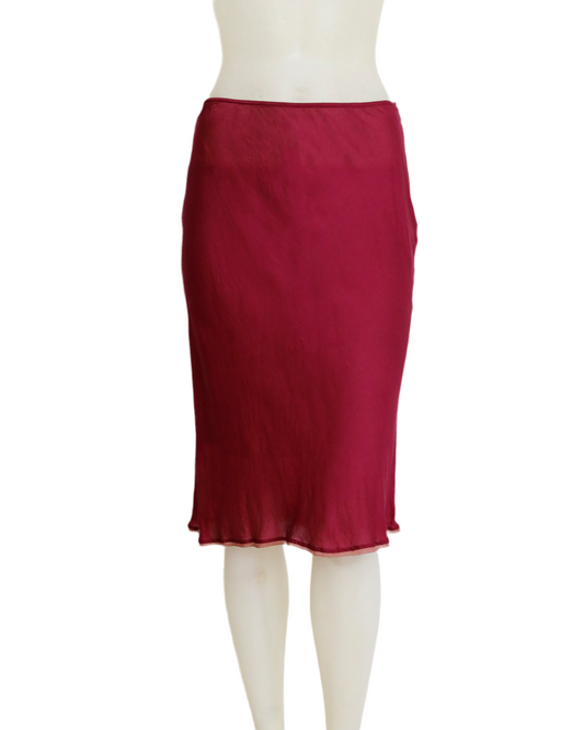 1990s Prada silk slip skirt