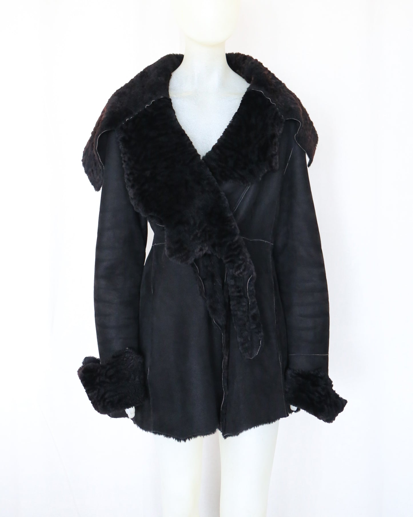 Roberto Cavalli runway Fall 1997 Shearling Coat