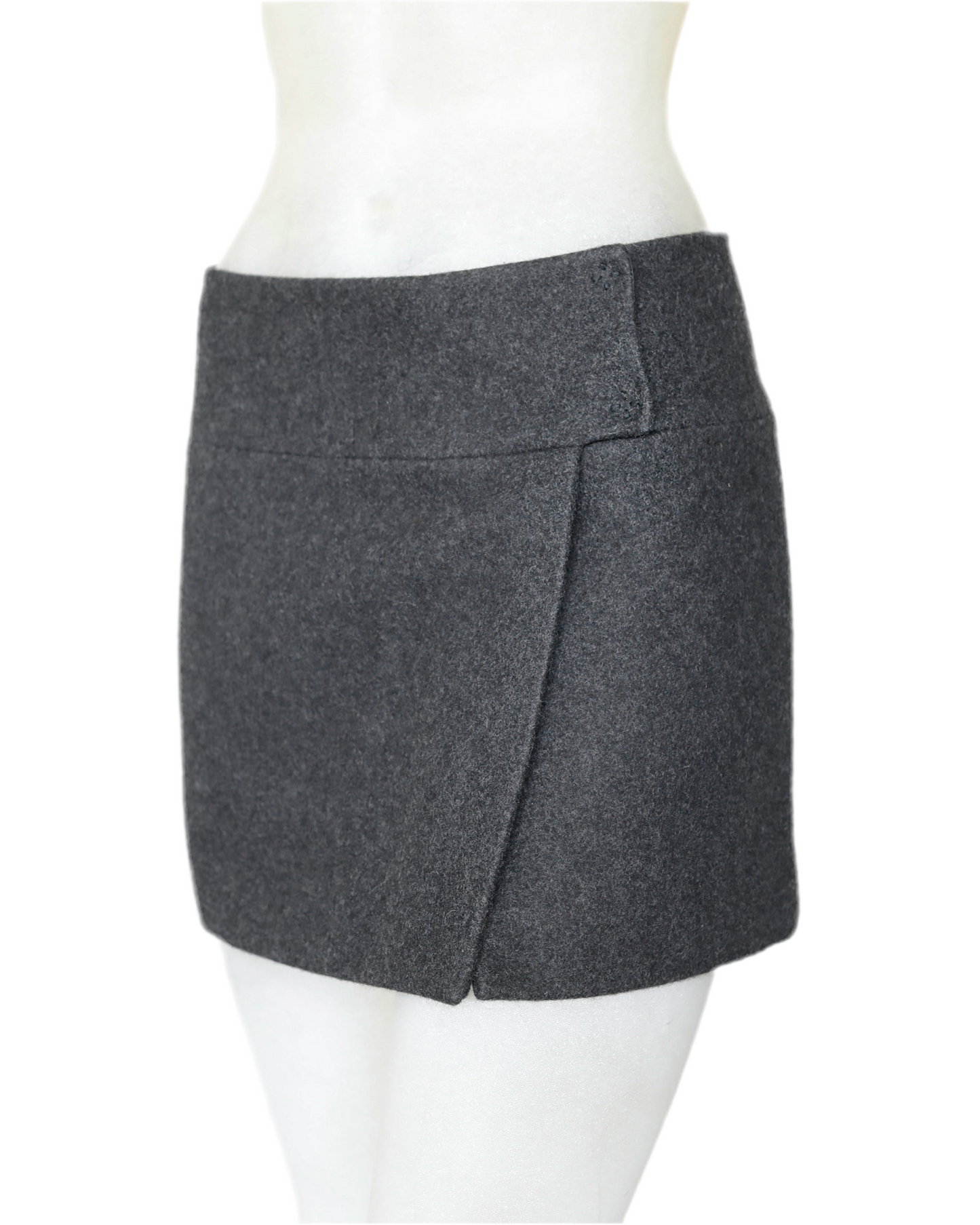 Miu Miu FW 1997 Fleece Wool Wrap Skirt