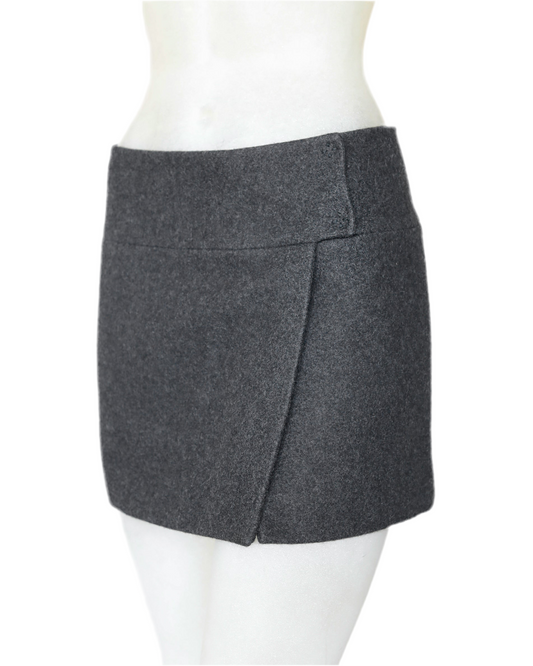 Miu Miu FW 1997 Fleece Wool Wrap Skirt