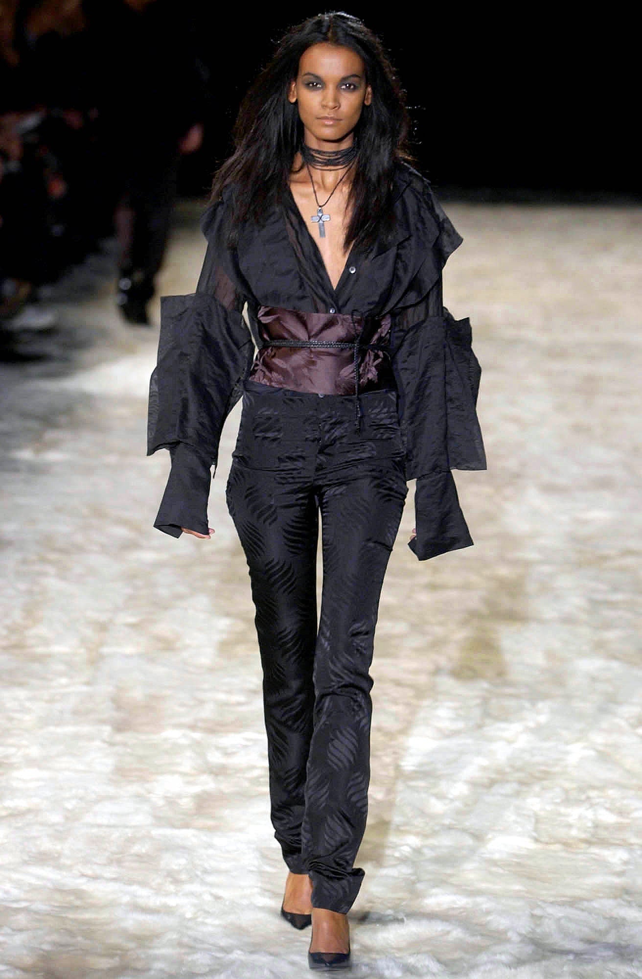 Gucci by Tom Ford FW 2002 with Obi Belt Blouse