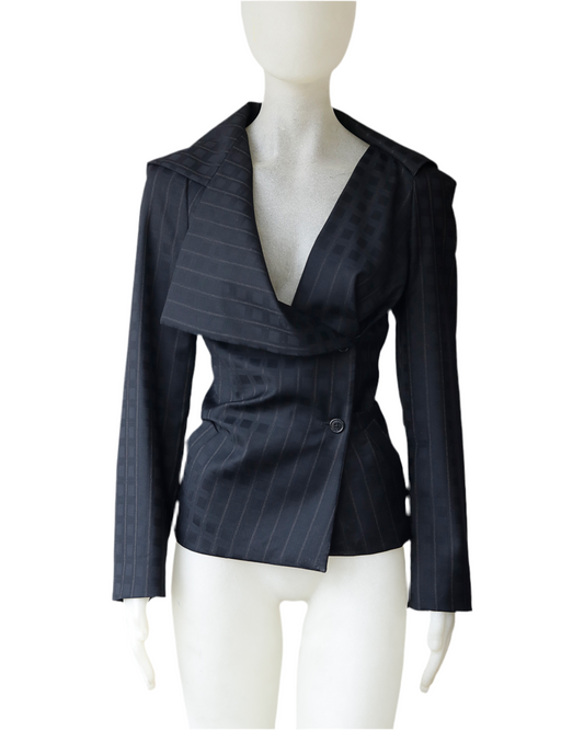 Asymmetrical pinstripes Vivienne Westwood Blazer