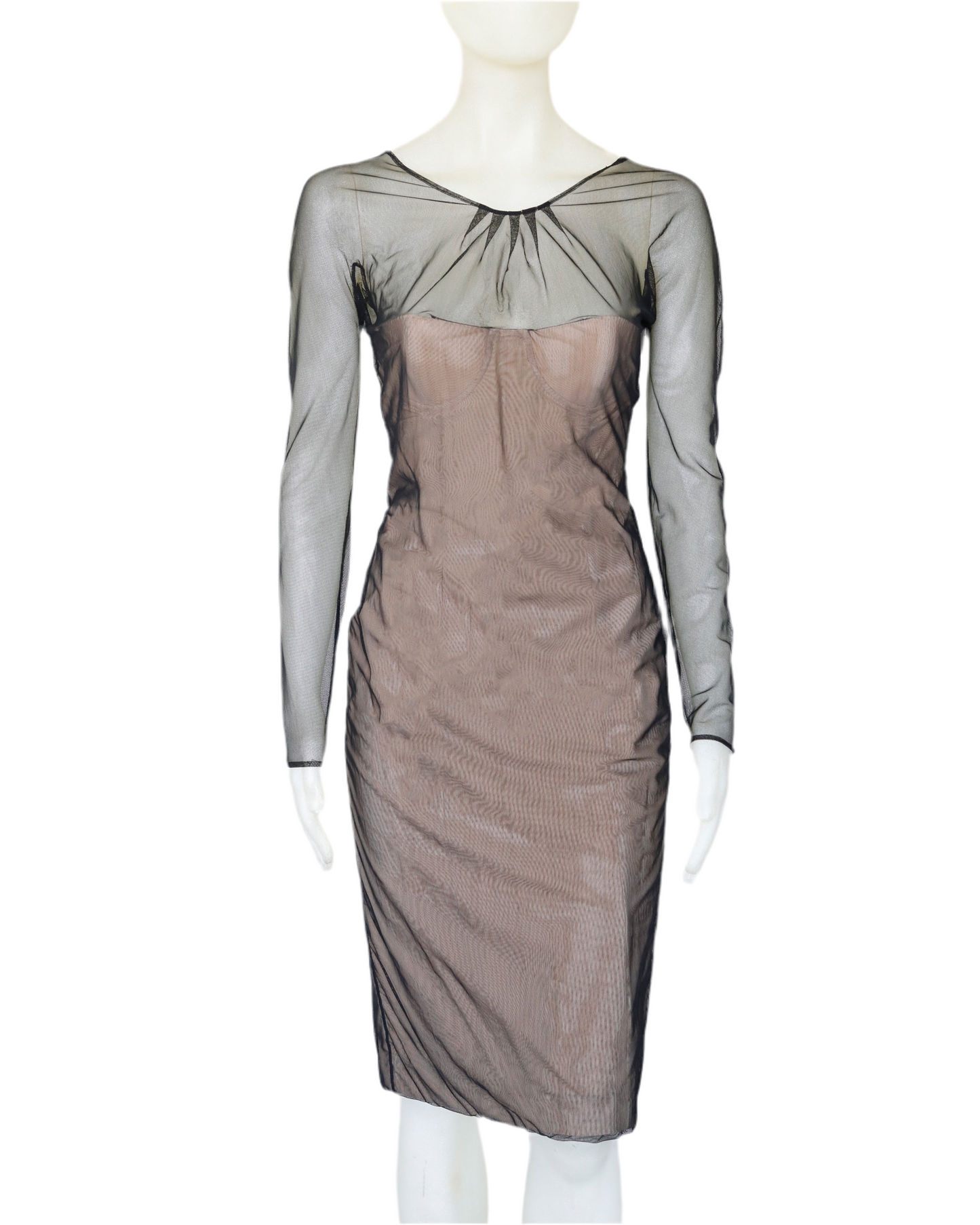 Gucci by Tom Ford Spring 2001 Kate Moss Runway  Bustier Corset Dress