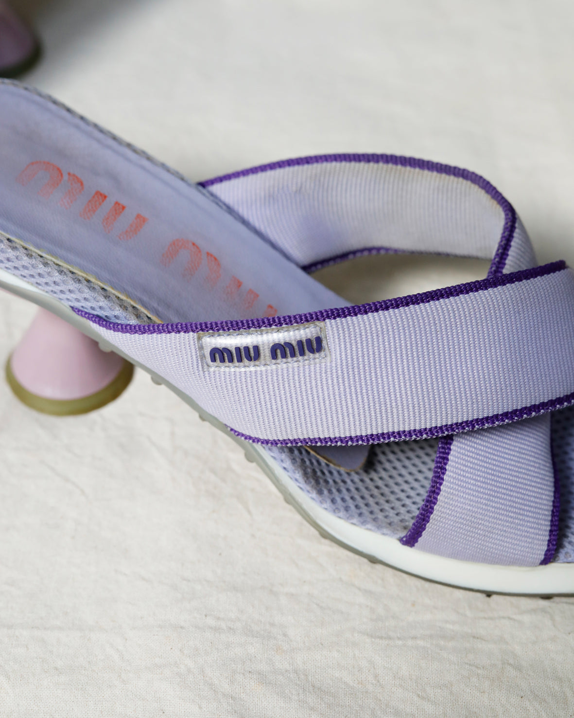 💜1999 Miu Miu Bubble Sole Mesh Heels 💜