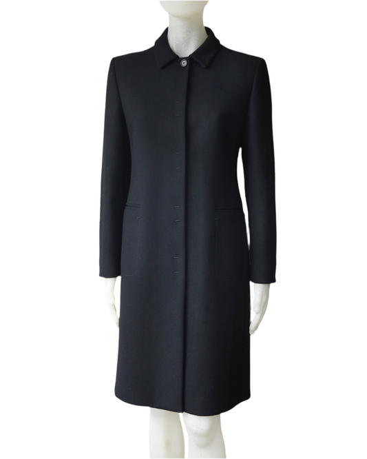 FW 1997 Prada Wool Coat with Velcro fastener