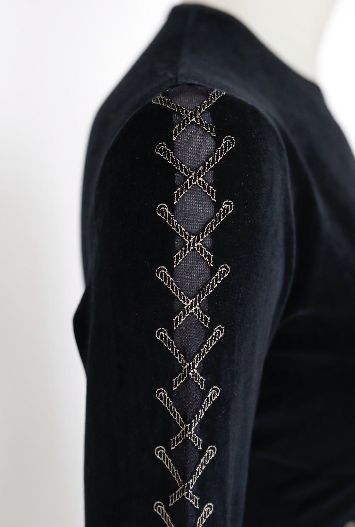 90ies Mugler Top with Lacing details