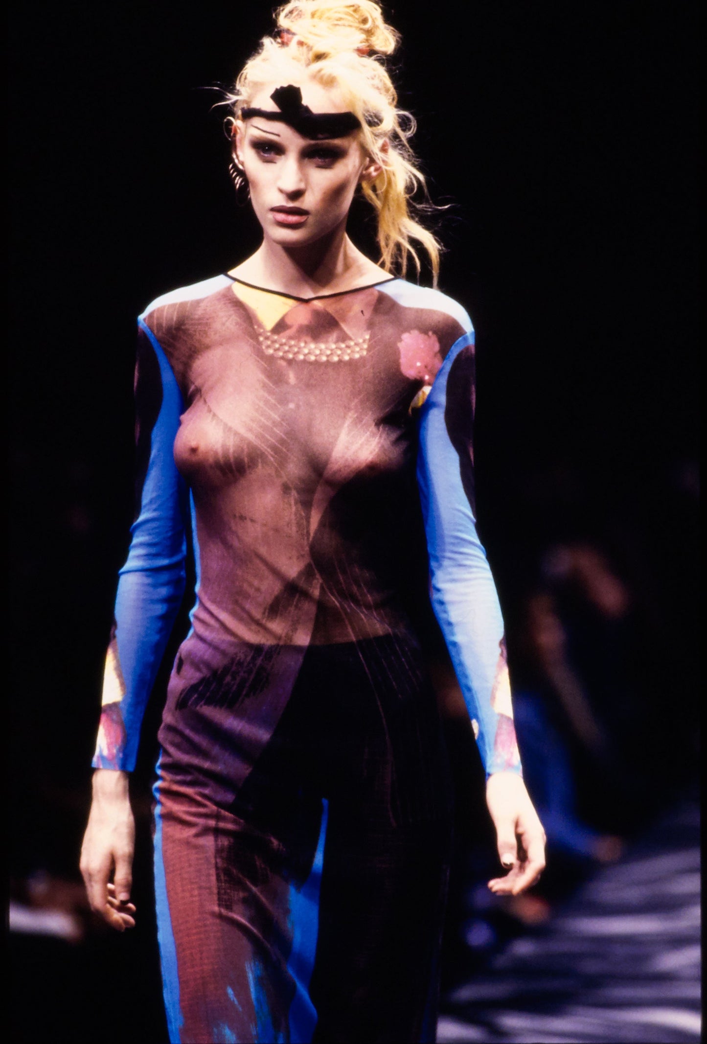 SS 1997 Jean Paul Gaultier Trompe-l’œil Crop Long Sleeve
