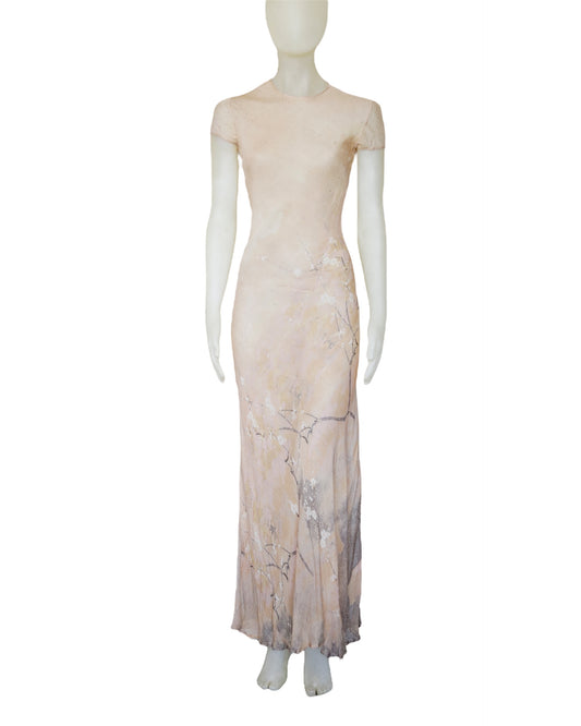 Roberto Cavalli Spring 1998 Maxi Silk Dress