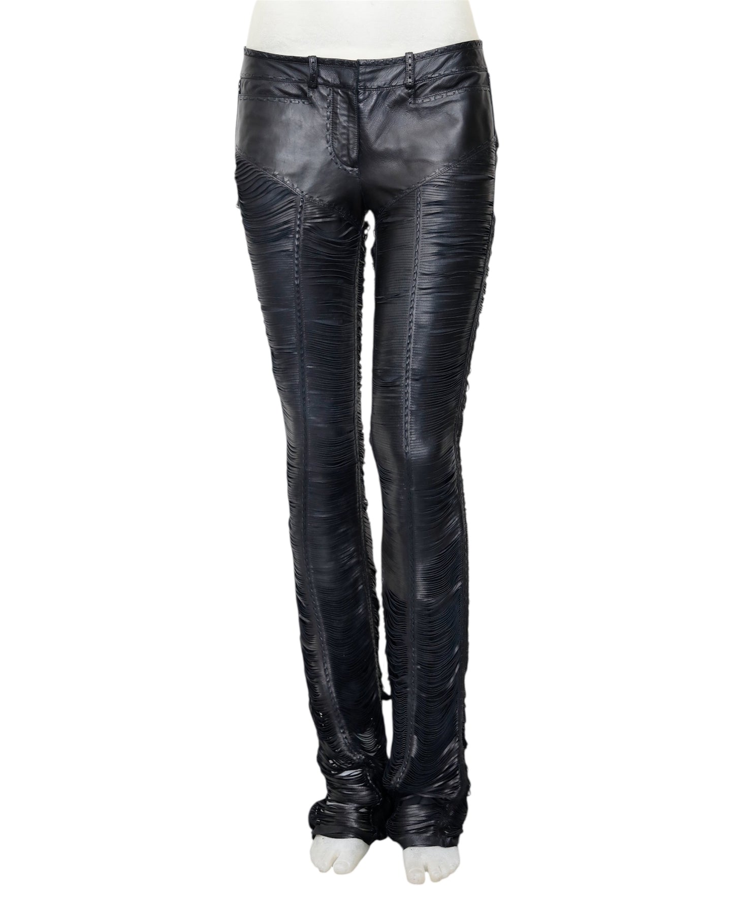 Roberto Cavalli Fall 2013 Leather Pants with cutouts
