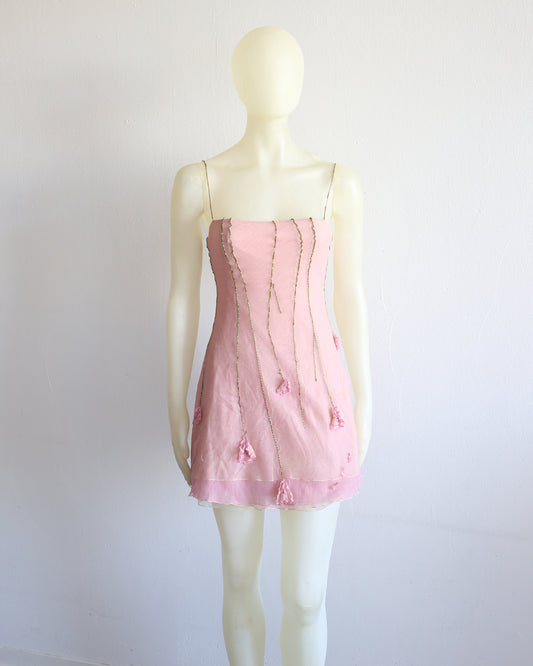 Guy Laroche beaded Flower Dress