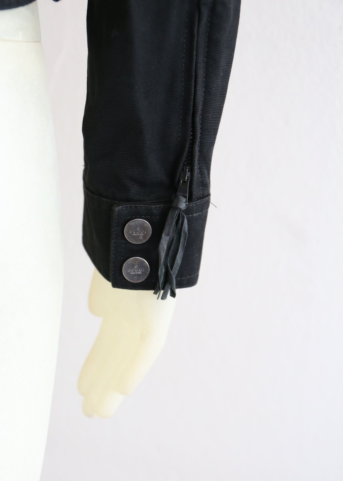 Gucci Tom Ford Spring 1999 Denim Moto Jacket