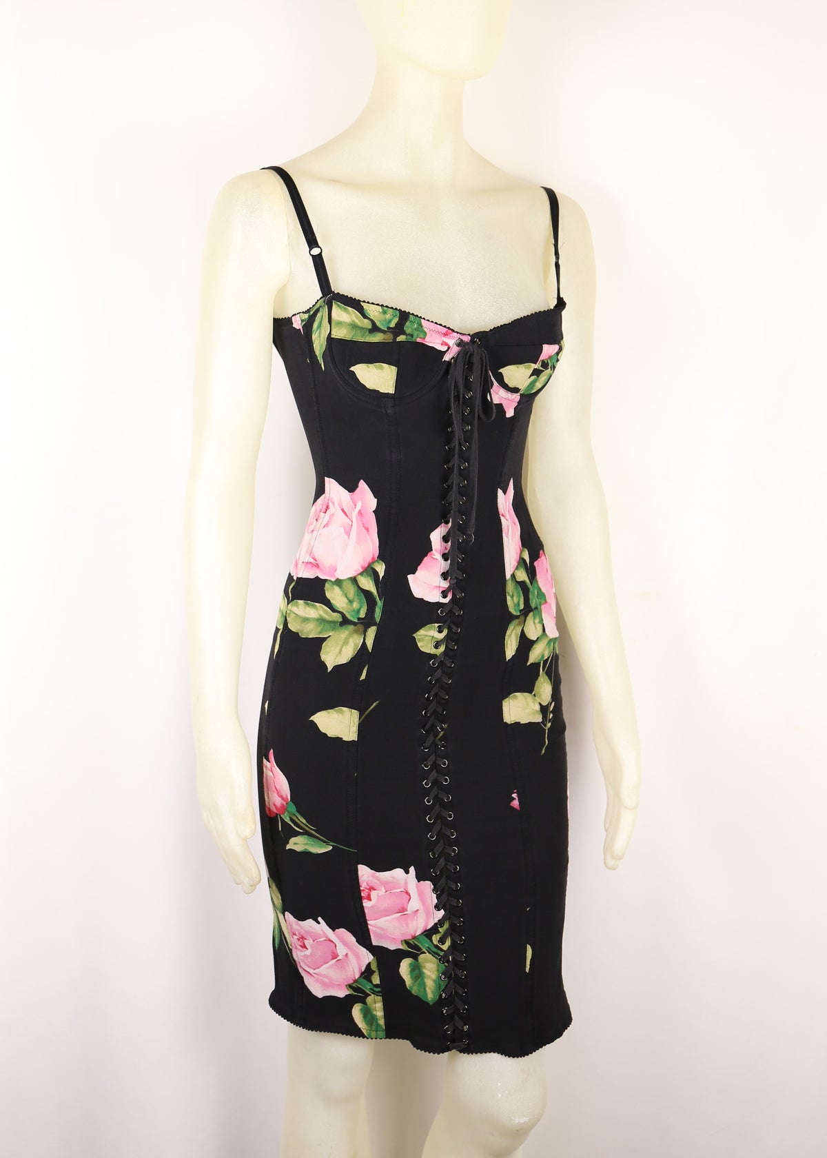 Dolce & Gabbana Spring 2003 Roses Corset Dress