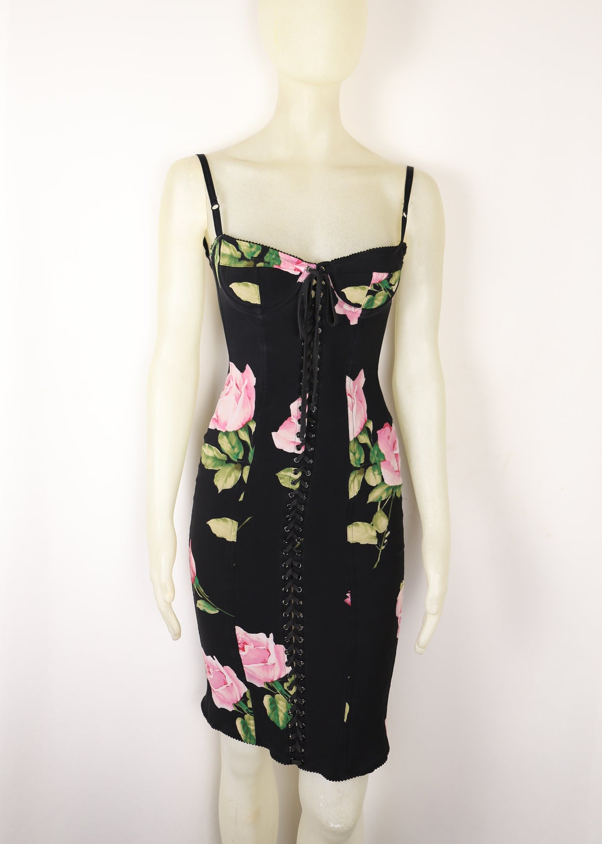 Dolce & Gabbana Spring 2003 Roses Corset Dress