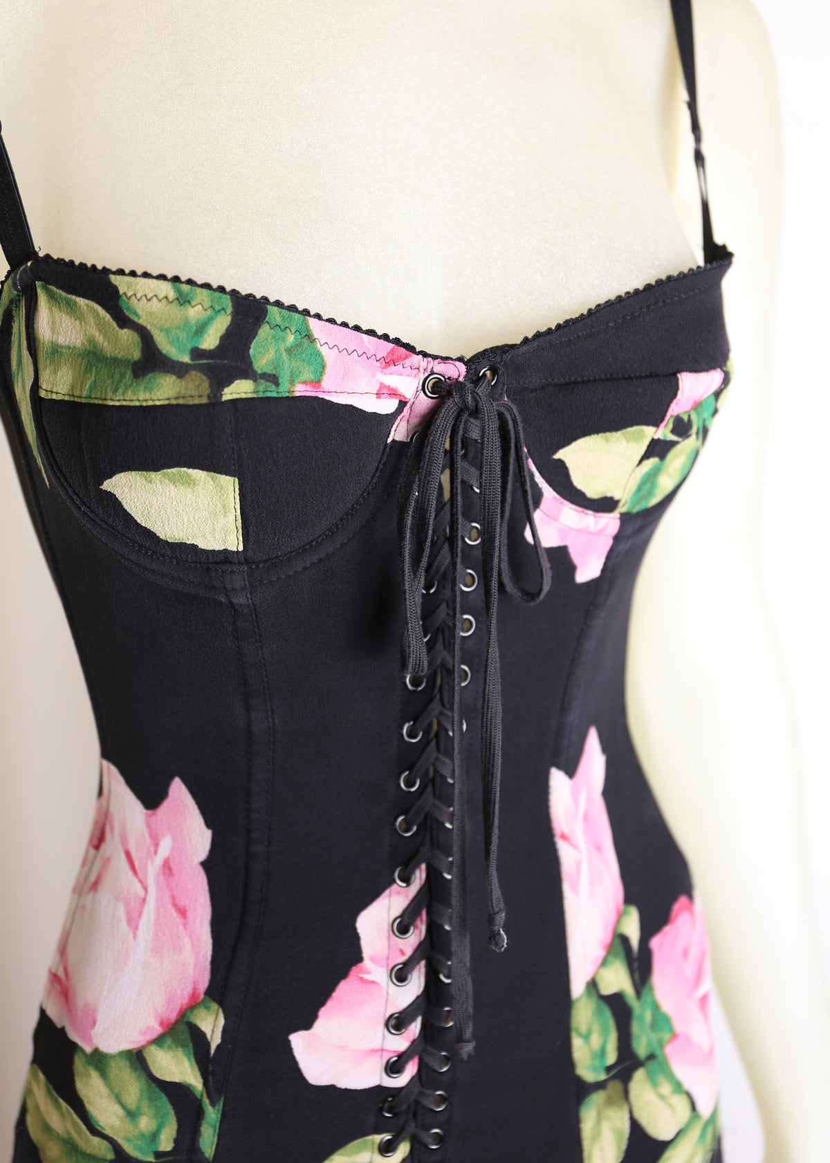 Dolce & Gabbana Spring 2003 Roses Corset Dress