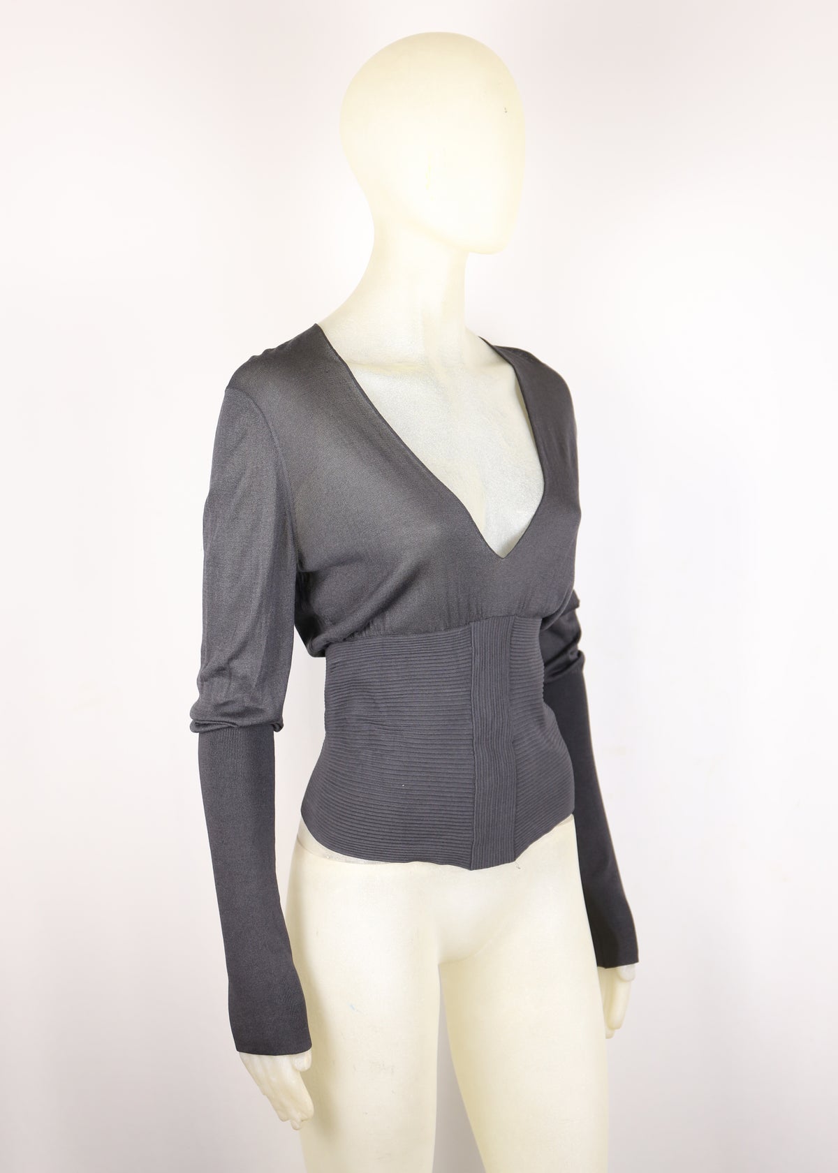 Gucci Tom Ford Silk Corset Top