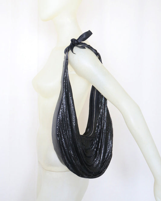 Chloé Phoebe Philo Black Chainmail Hobo Bag