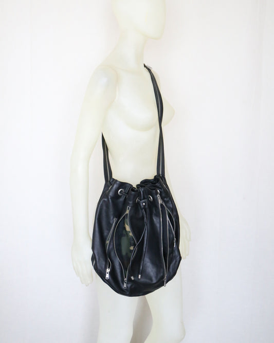 Dolce & Gabbana Leather Bag with Zippers