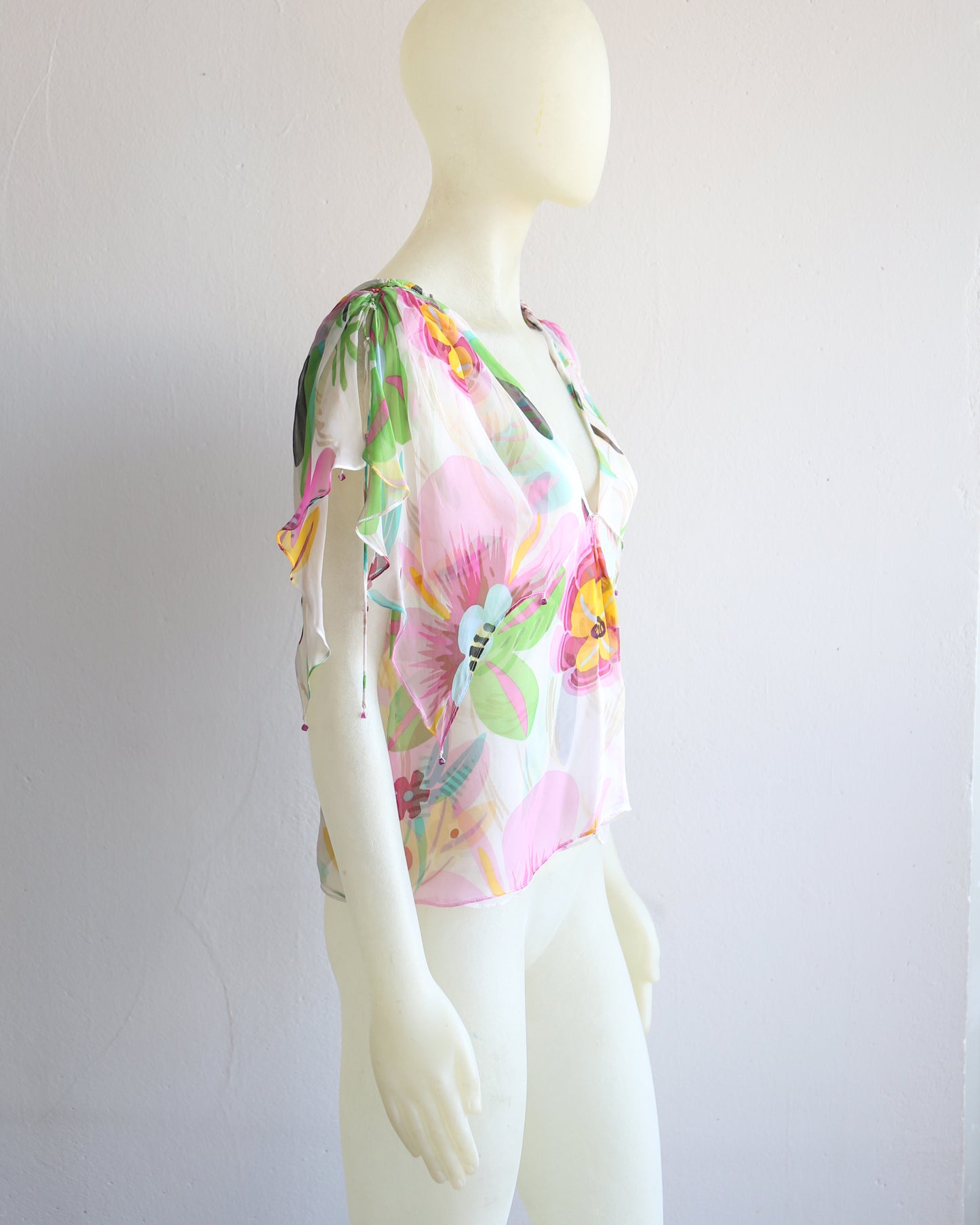 Gucci by Tom Ford Spring 1999 Silk Runway Top