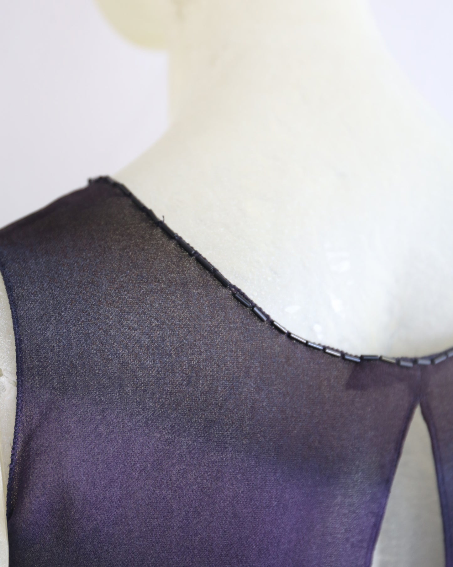 Prada Fall 1998 embroidered silk Blouse