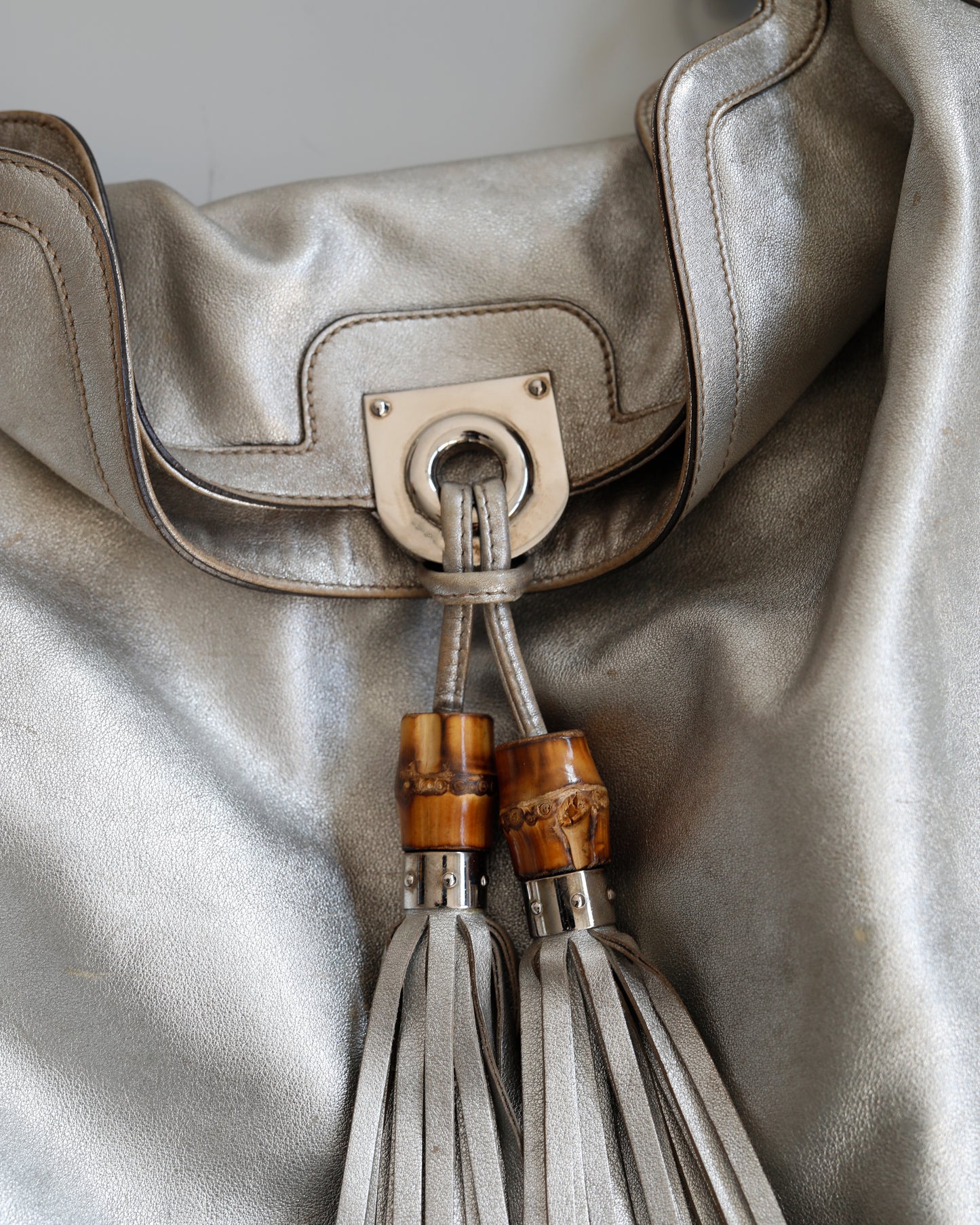 Vintage Gucci Indy Bag Silver