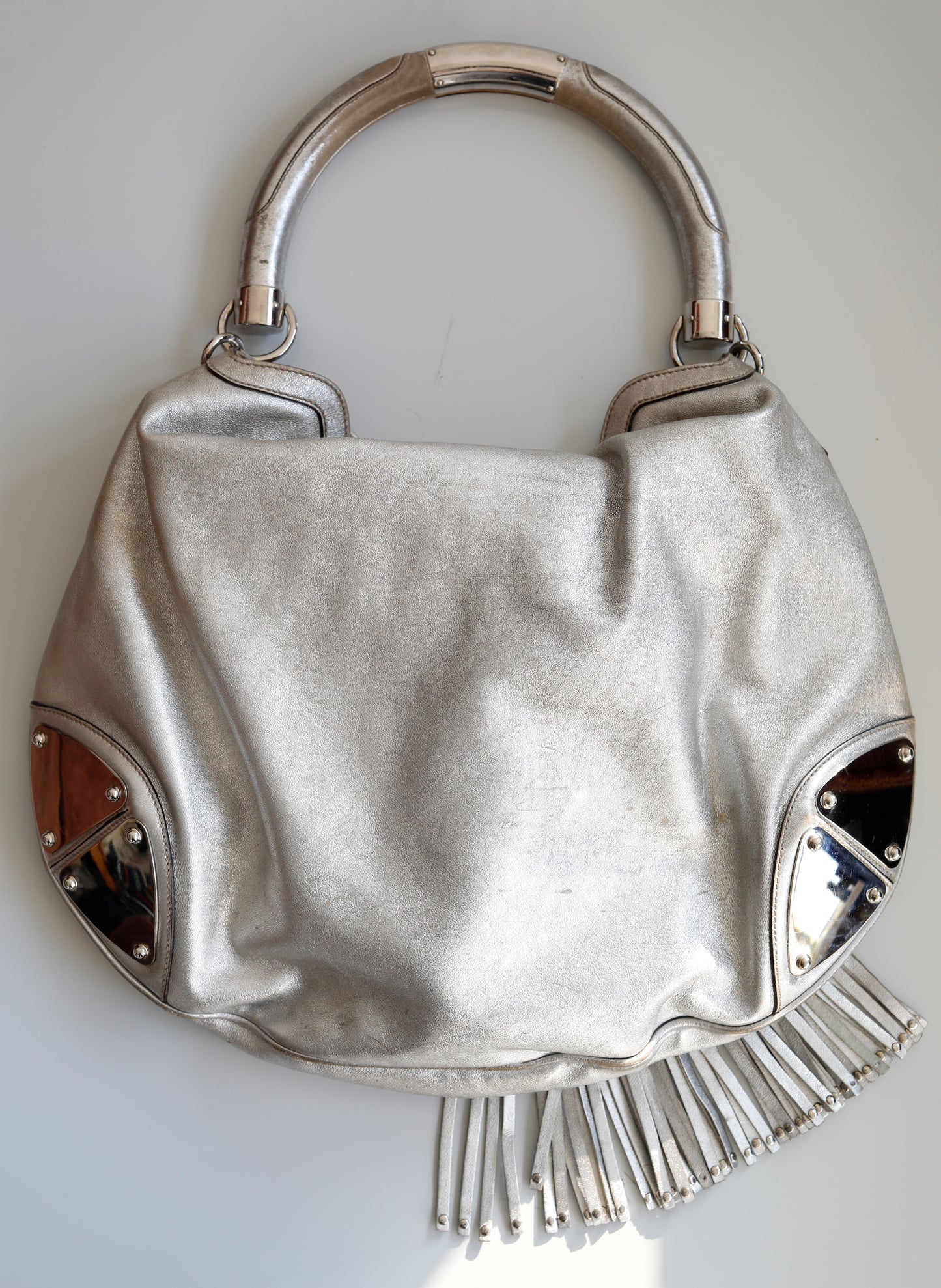 Vintage Gucci Indy Bag Silver