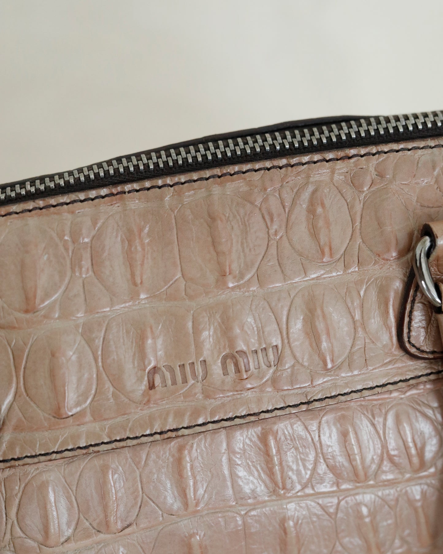 Miu Miu crocodile embossed Bag