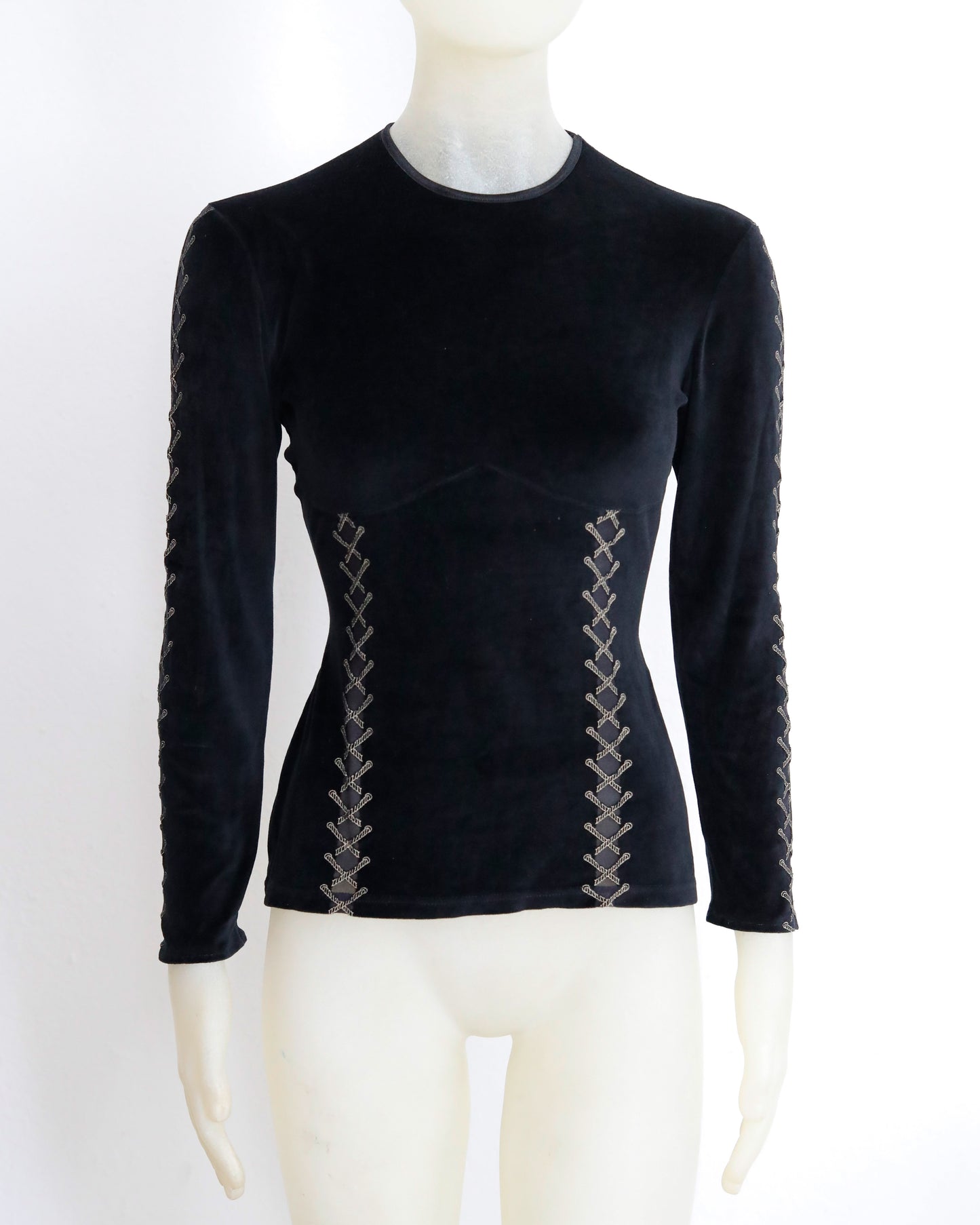 90ies Mugler Top with Lacing details