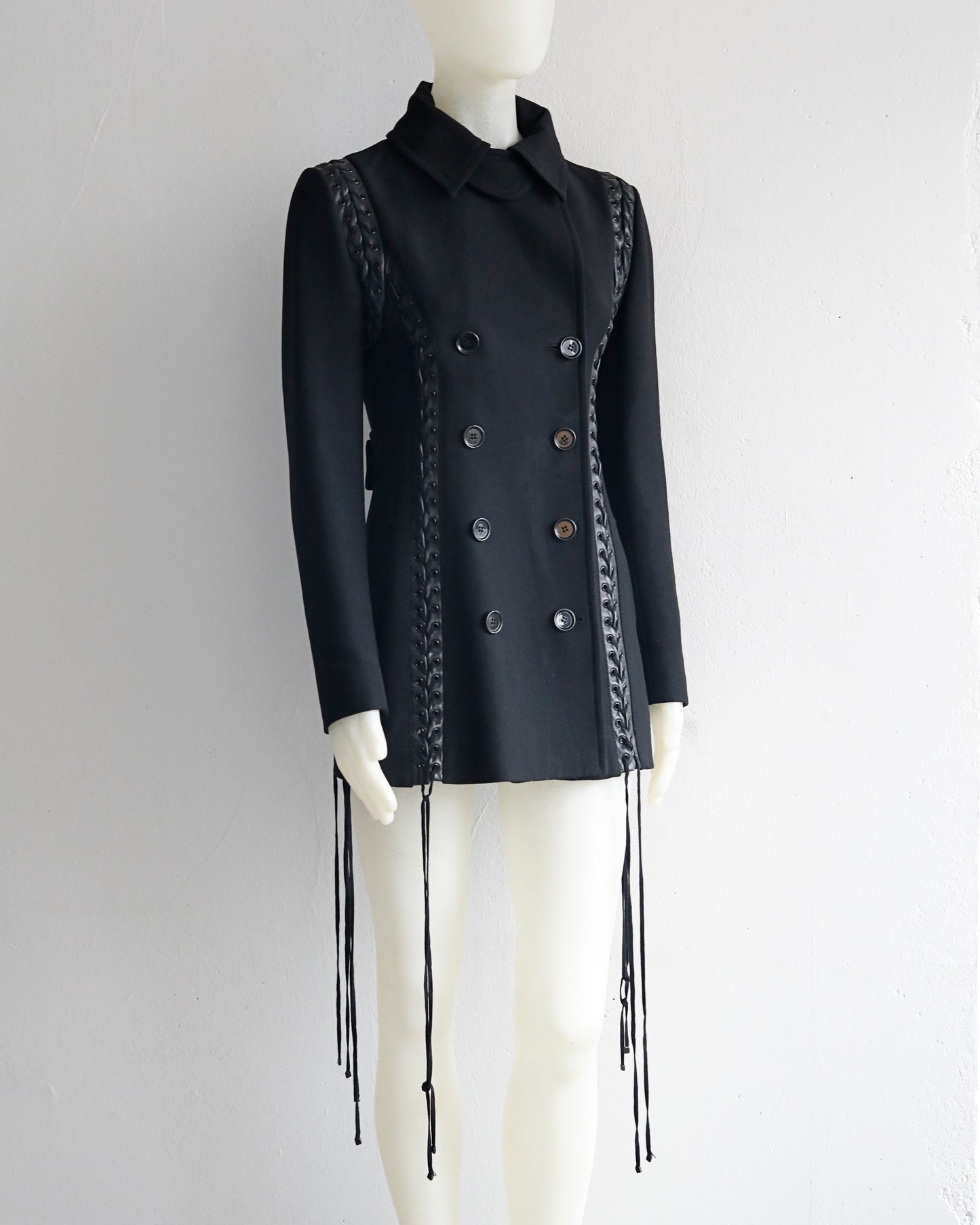 Dolce & Gabbana Wool Coat with lacing