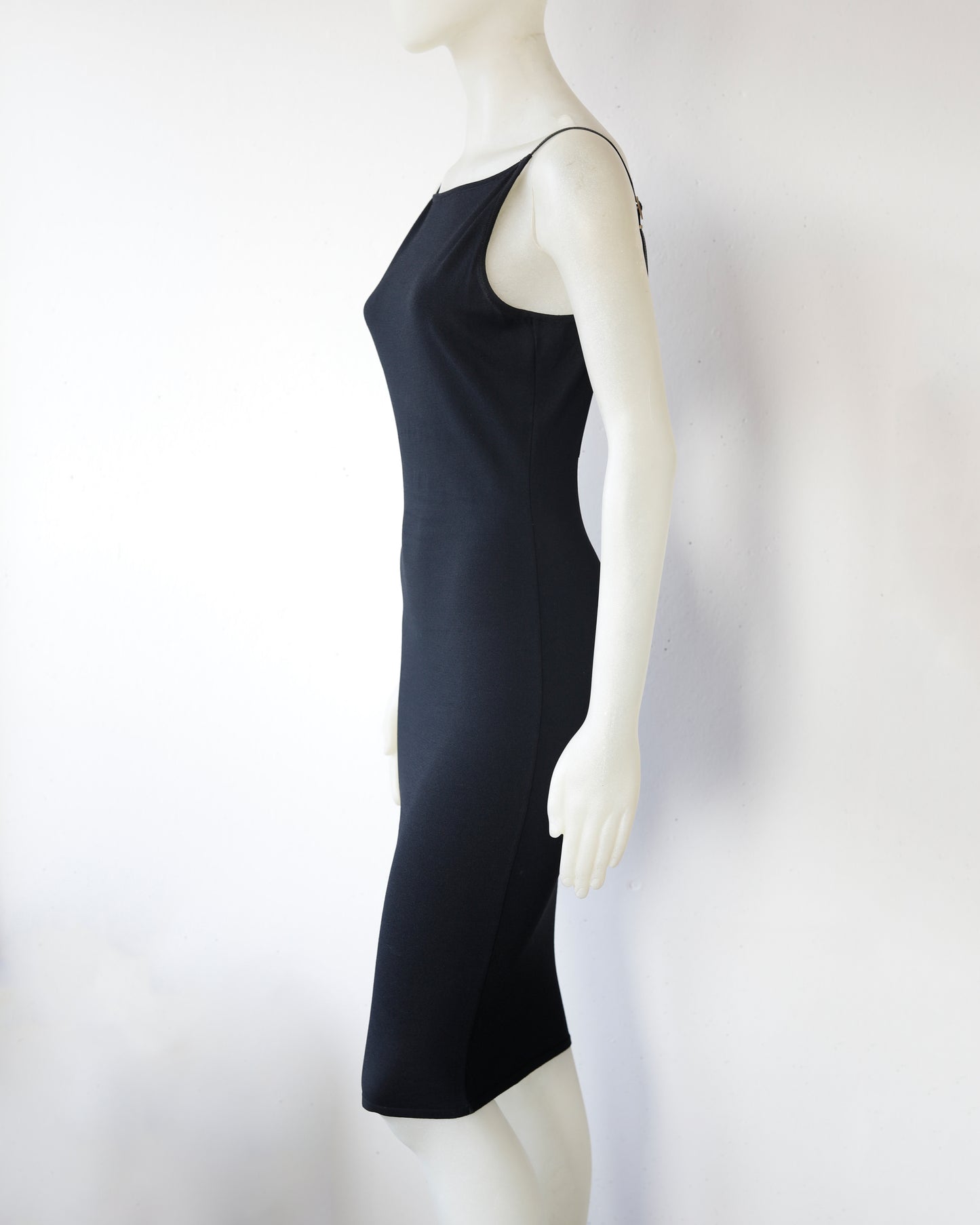 S/S 1998 Gucci by Tom Ford G Buckle Strap Knitted Dress