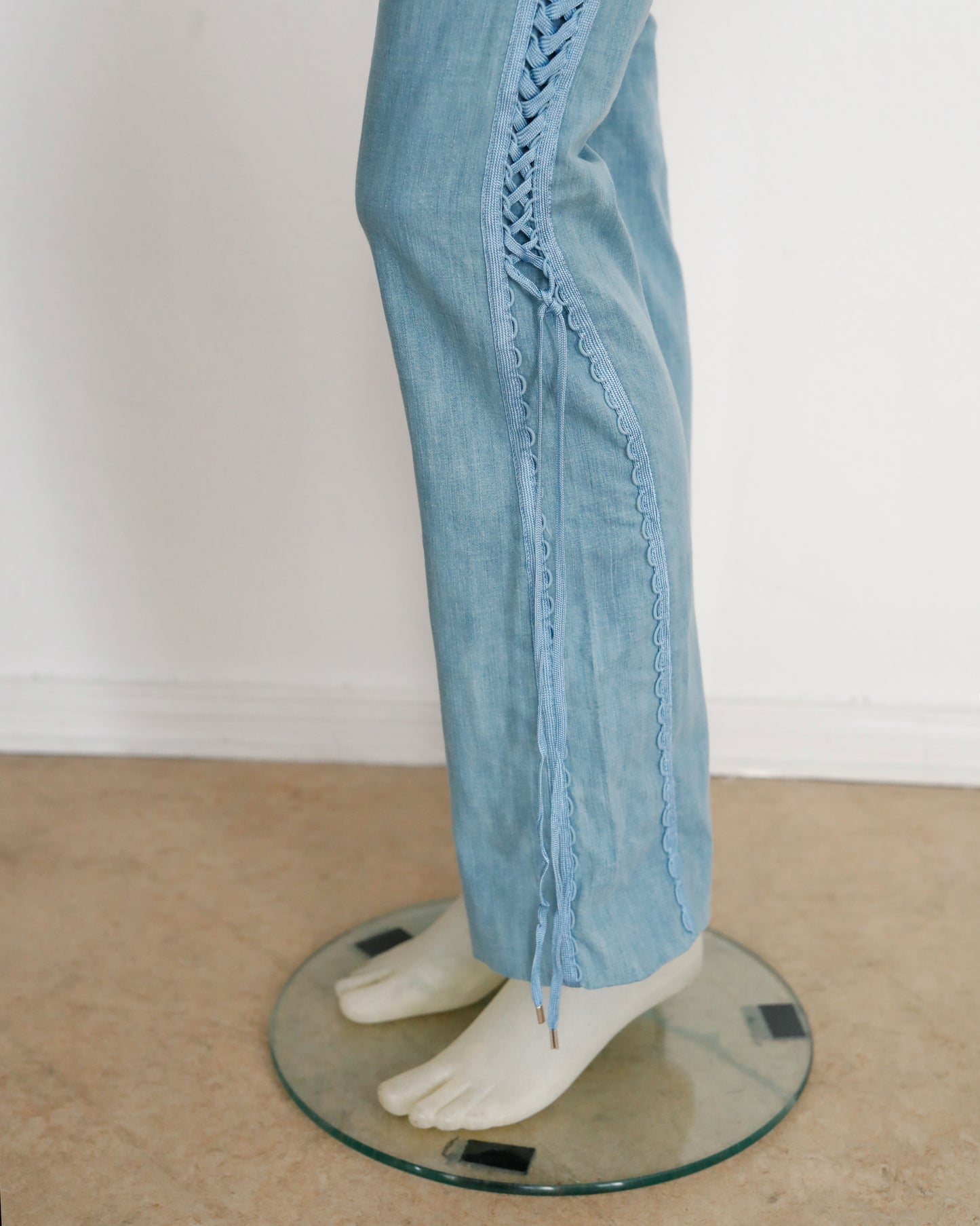 F/W 2002 Christian Dior by John Galliano Lace Up Pants