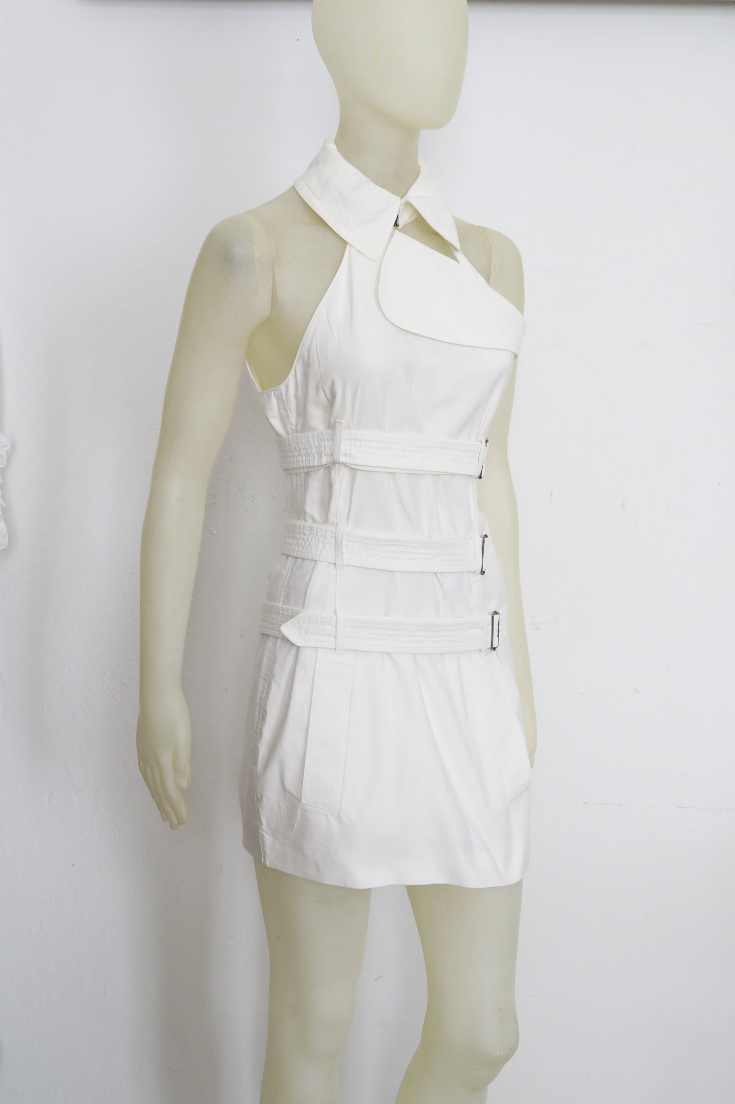 1990s Jean Paul Gaultier Straitjacket bondage dress