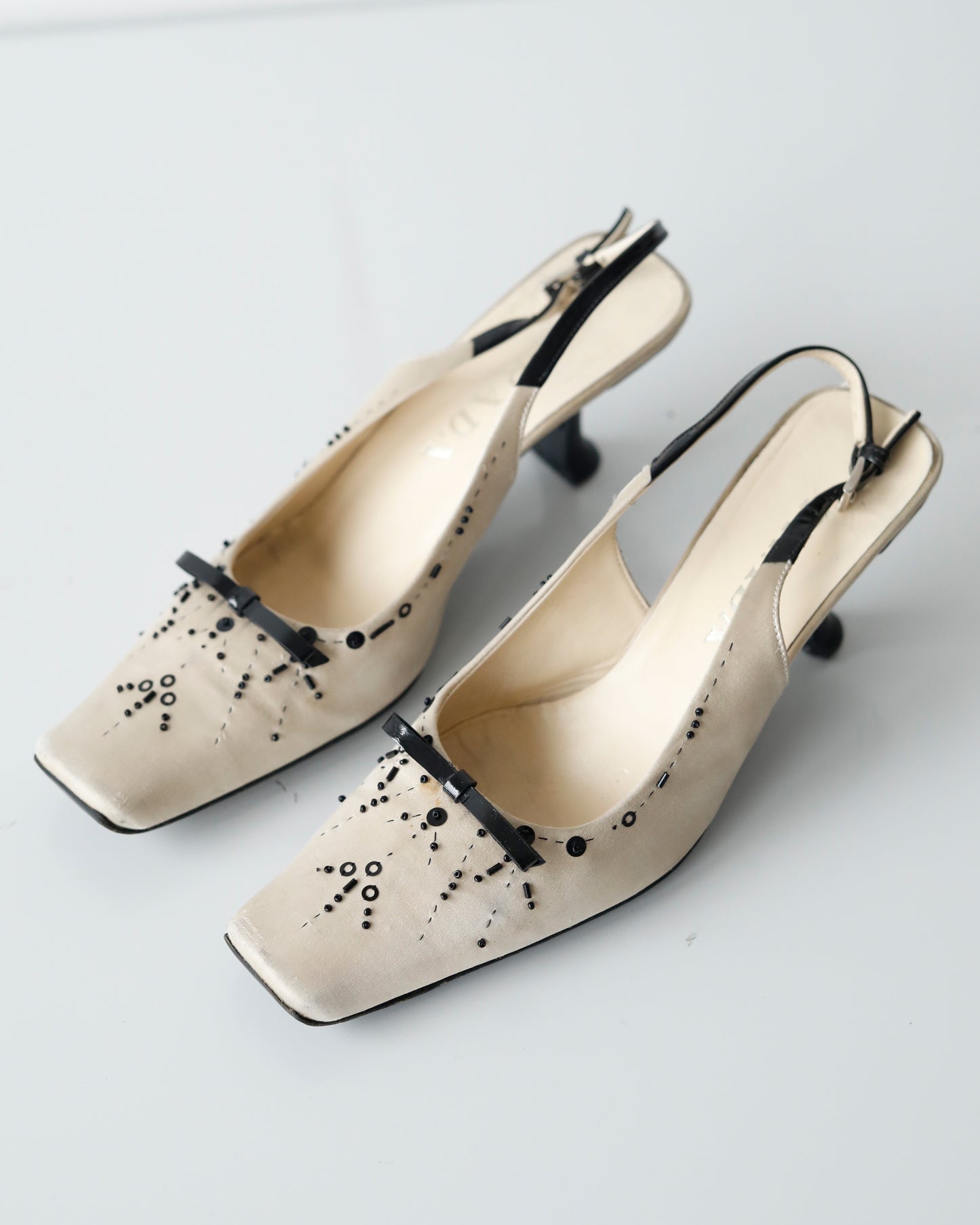 SS 2000 Sequin Prada kitten Heels