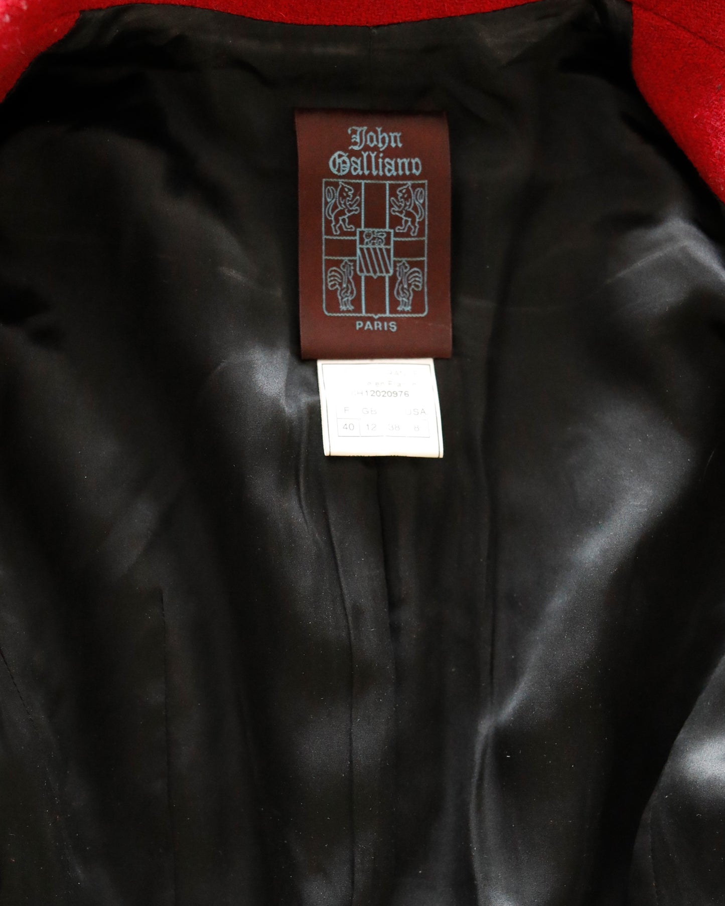 John Galliano FW 1998 Runway Wool Blazer