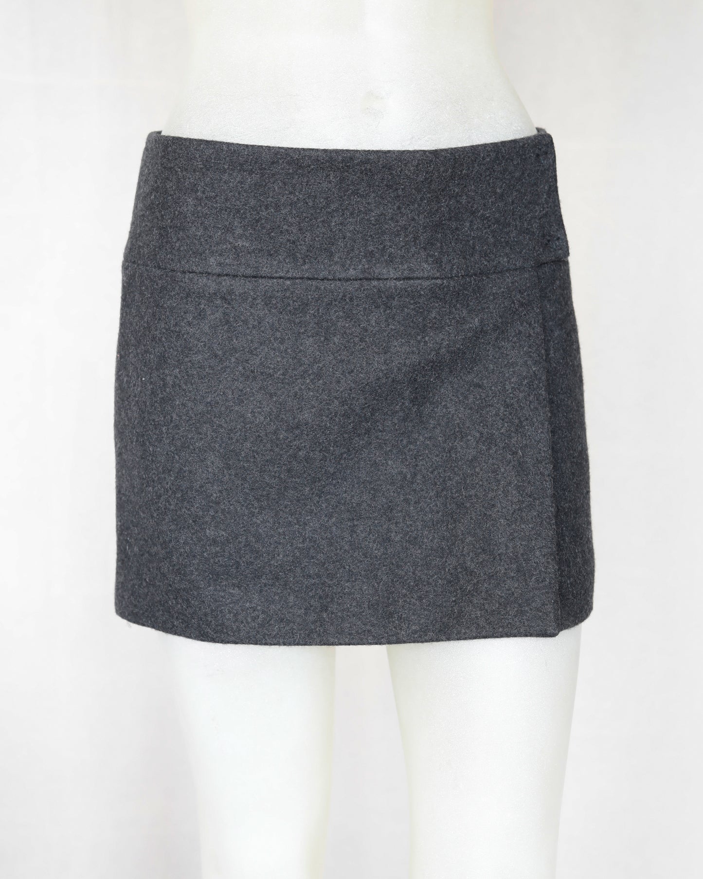 Miu Miu FW 1997 Fleece Wool Wrap Skirt