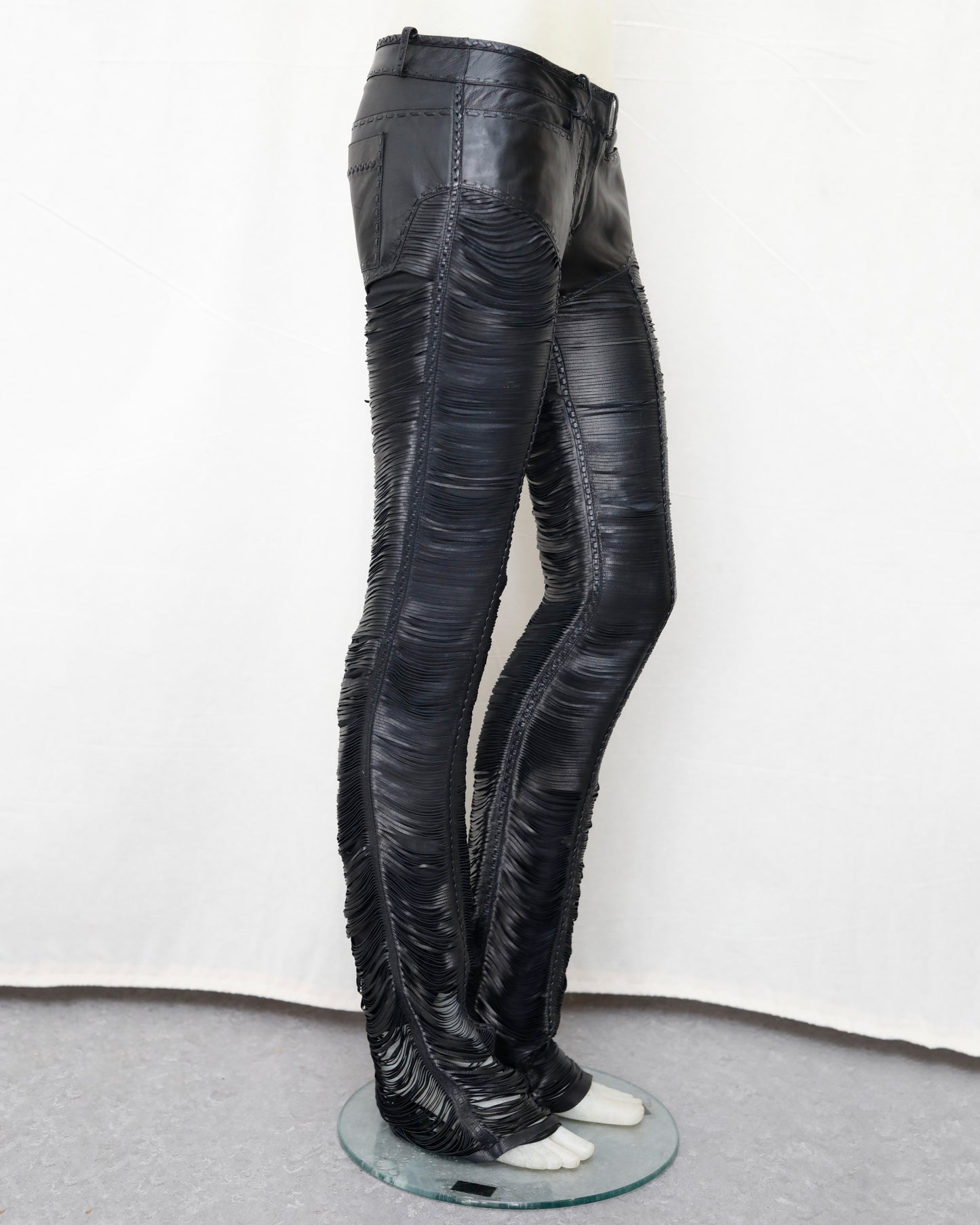 Roberto Cavalli Fall 2013 Leather Pants with cutouts
