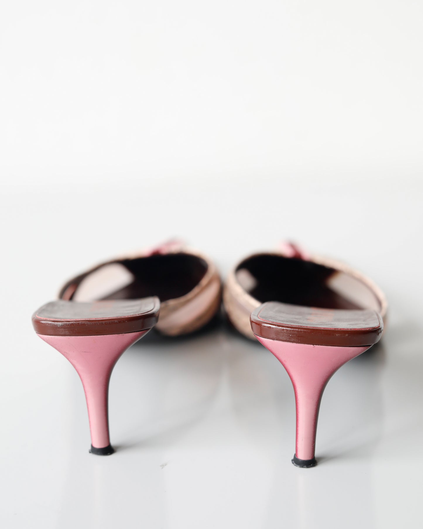 S/S 2000 Miu Miu Python Kitten Heels