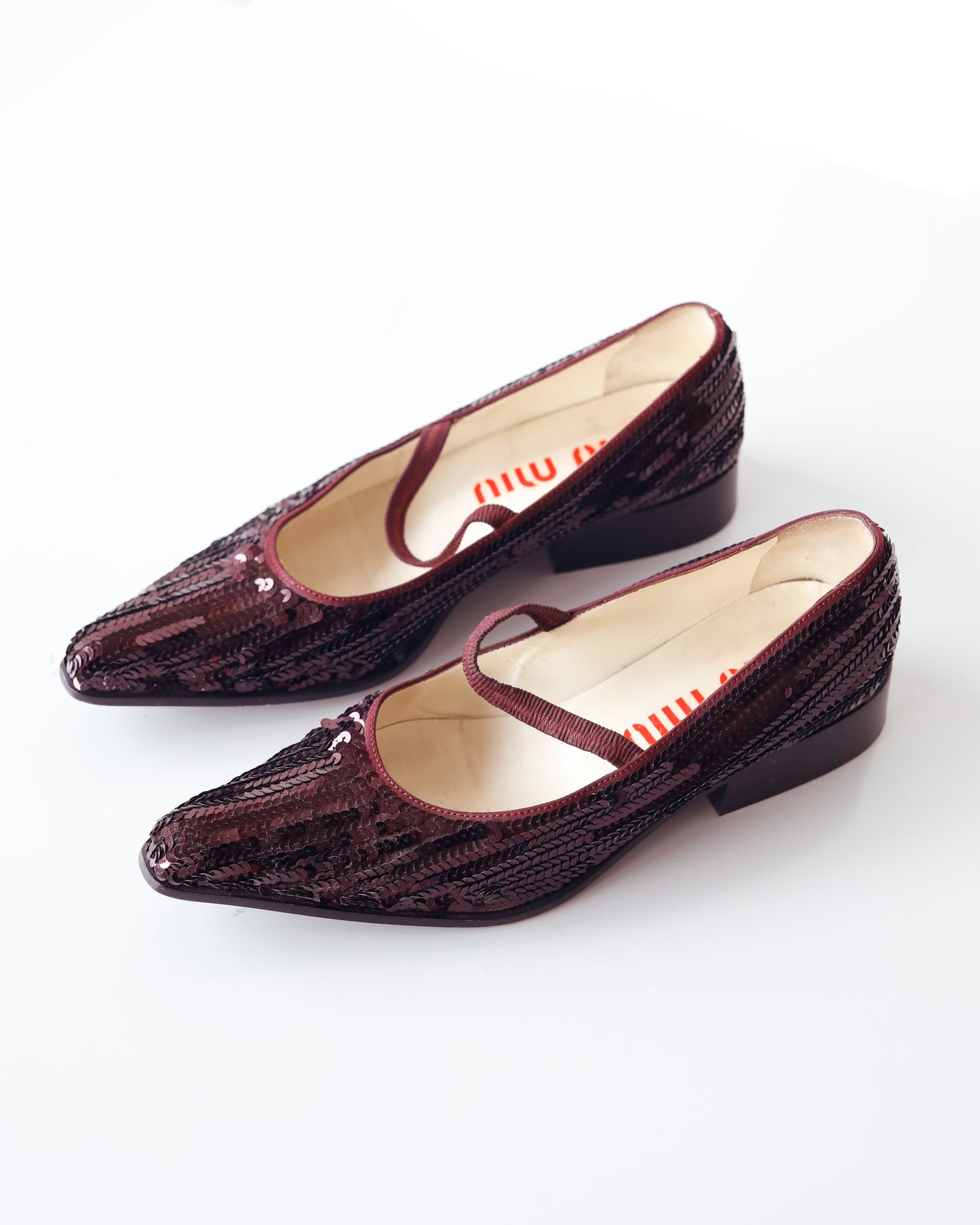 Miu Miu FW 1997 runway Ballerinas with sequins