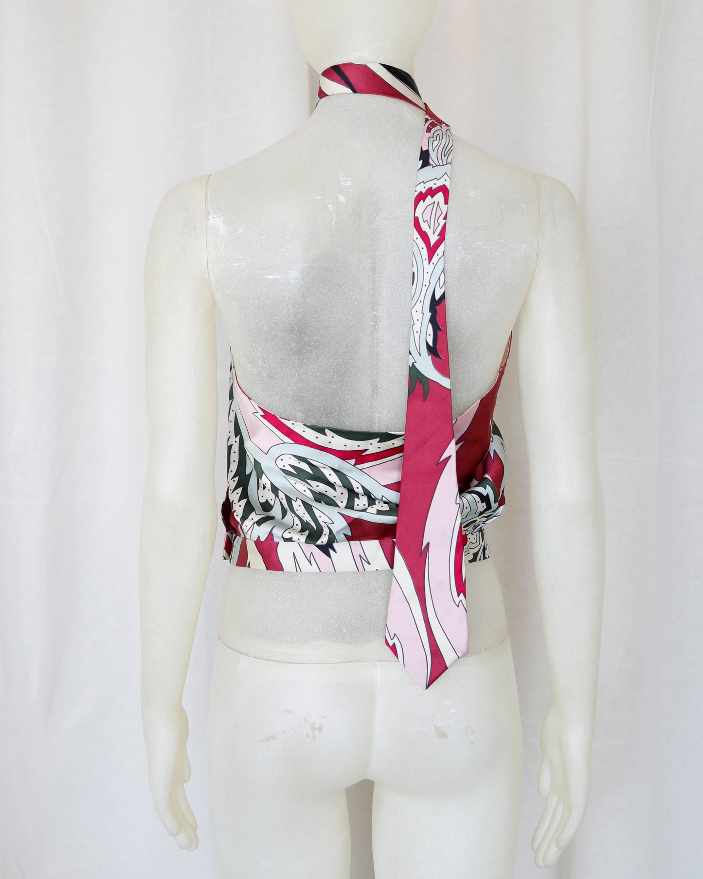 Alexander McQueen Silk Halter Top SS 2001