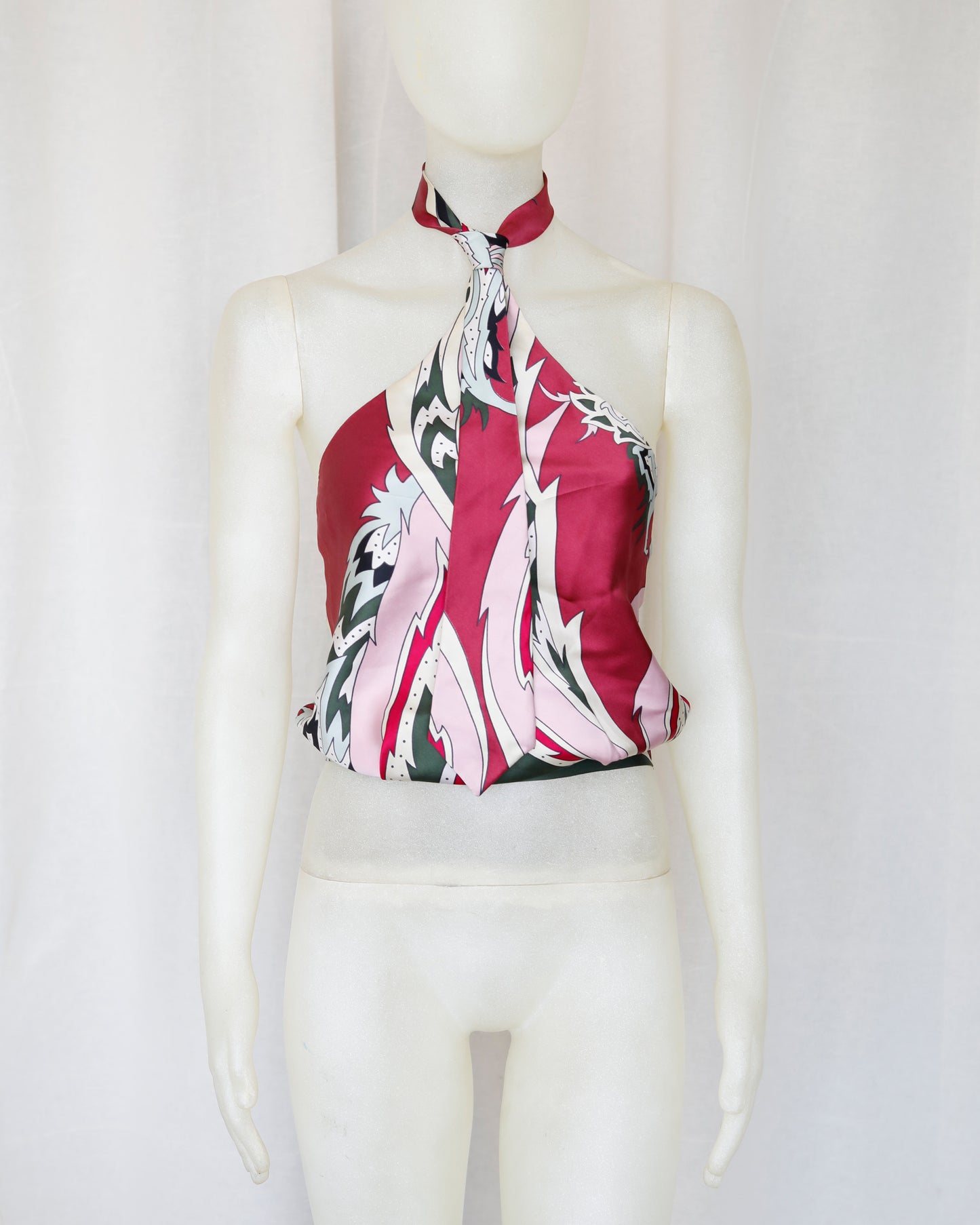 Alexander McQueen Silk Halter Top SS 2001
