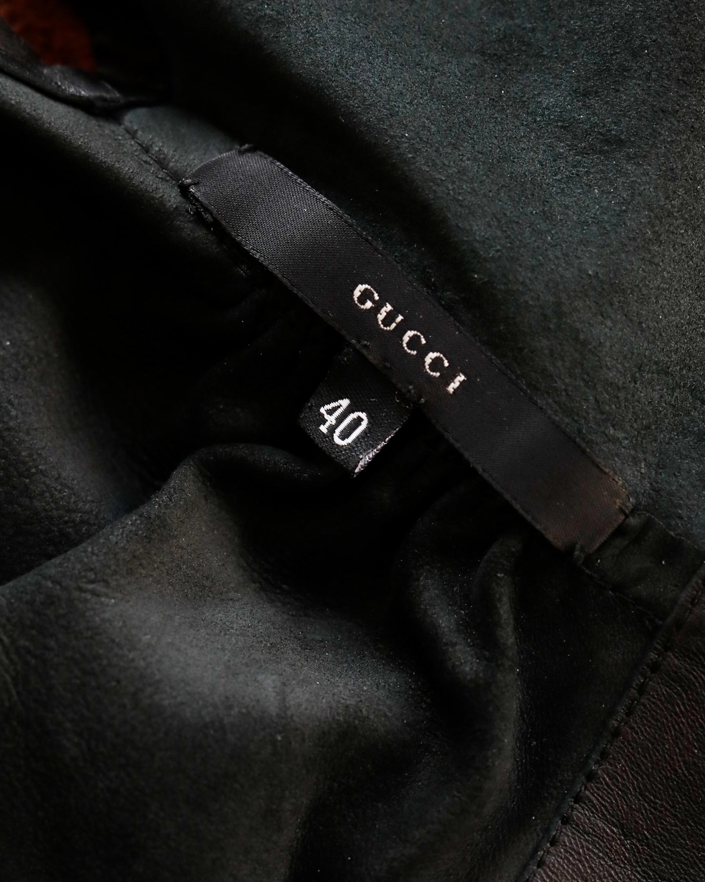 Gucci FW 1999 Runway Leather Top
