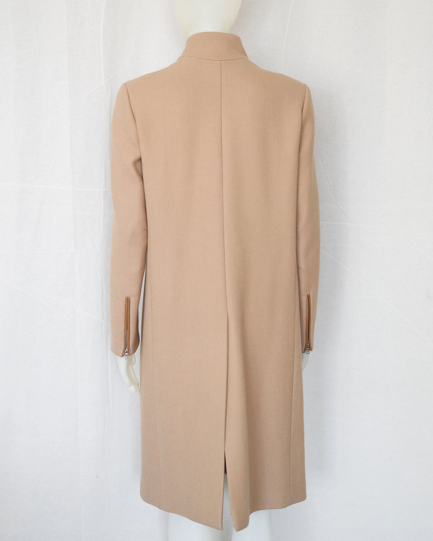 FW 1999 Prada Wool Coat with leather applications